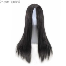 Synthetic Wigs Black Long Synthetic Wig Simulation Human Hair Cosplay wigs perruques de cheveux humains For Black Women That Look Real C890 Z230731