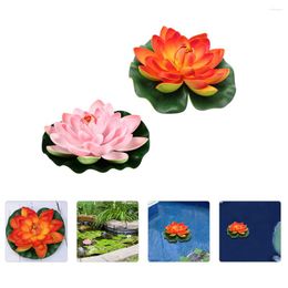 Decorative Flowers High-grade Artificial Lotus Pond Lifelike Emulated False Dance Props
