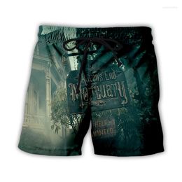 Men's Shorts Fashion 3D Print The Mortuary Collection Summer Beach Streetwear Men Quick Dry Vacation Casual For Women/Men