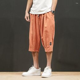 Men's Pants Plus Size Summer 2023 Harem Men Short Joggers Chinese Style Calf-Length Casual Baggy Male Capris Trousers