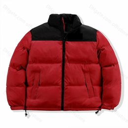 Nf Puffer Mens Down Jacket Faced Coats Outwear Embroidery Stand Collar Loose Thick Zipper Fashion Winter Jackets Outerwear Recycled Black Thyme Red Goose 1AO40