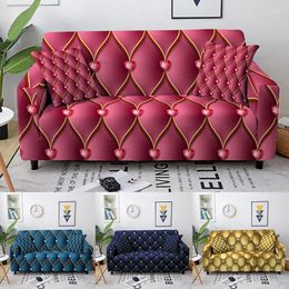 Chair Covers Digital Printed Elastic Sofa Cover For Living Room 1/2/3/4 Seater Stretch Couch Slipcover Home Decor Furniture Protector