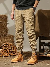 Men's Pants Cargo For Men Military Running Training Long Sports Zipper Multi-Pocket Streetwear Trousers Athletic