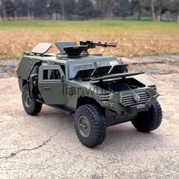 Diecast Model Cars 124 Military Refit Armored Car Alloy Diecasts Toy Offroad Vehicles Tank Model Metal Police Explosion Proof Car Model Kids Gift x0731