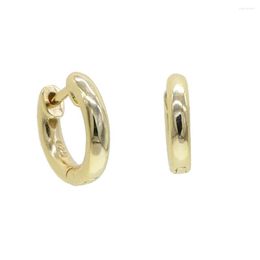 Hoop Earrings Gold Filled 925 Sterling Silver High Polished Simple Round Circle Huggie Hoops For Women Ladies Delicate Jewellery