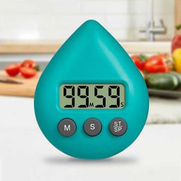 Timers Digital Kitchen Timer Water Drop Electronic Alarm Clock Colour Waterproof Energy Saver Digital Timer For Shower Study Cook