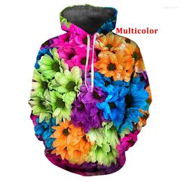 Men's Hoodies Red Rose FLOWER And Sunflower 3D Print Womens/Men Hoodie Sweatshirt Pullover Tops