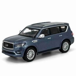 Diecast Model Cars 164 Scale Paudi Infiniti QX80 Blue Diecast Model Miniature Toy Car Vehicle x0731