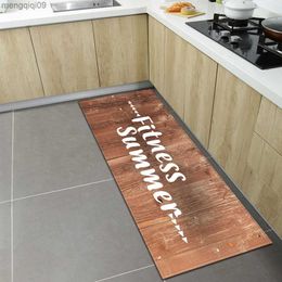 Carpets Kitchen Floor Mat Home Entrance Doormat Bedroom Living Room Decoration Carpet Hallway Balcony Bathroom Anti-Slip Rug Alfombra R230731