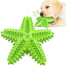 Pet Supplies Tooth Grinding Stick Dog Toothbrush Sound Making Starfish Dog ToyA