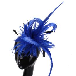 Headwear Hair Accessories Design Women Wedding Dance Hair Feather Fascinator Accessories Hair Clip Bride Wedding Fashion Headwear Lady Party Headdress 230729