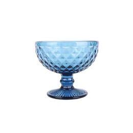 Other Drinkware Short Fat Colored Crystal Glass Tall Goblets Cup Dessert Ice Cream European Retro Thick Wine Bowl Party Decoration Dro Dhbhc