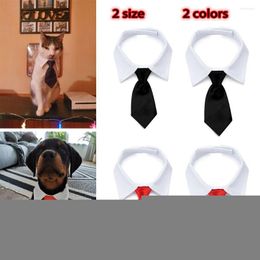 Dog Apparel Lovely Tuxedo Bow Ties Fashion Cat Grooming Adjustable White Collar Pet Accessories Formal Tie Necktie