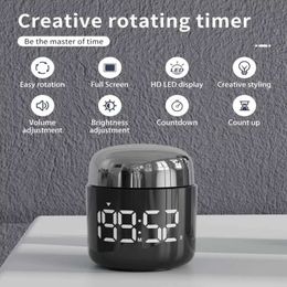 Timers LED Digital Kitchen Timer For Cooking Shower Study Kitchen Timer LED Knob Digital Timer Cosmetic Bottles Countdown Timer