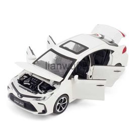 Diecast Model Cars 132 Alloy Diecast Toyota Corolla Model Sedan Toy Cars Simulation Sound Light Pull Back Toys Vehicle For Children Collection x0731