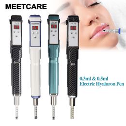 Electric Hyaluron Pen with 0.3ml&0.5ml Ampoule head for Anti Wrinkle Lip Lifting Facial Beauty High Pressure Mesotherapy Gun