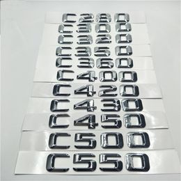 Rear Trunk Lid Logo Emblem Number Letters For Mercedes Benz C Class C280 C300 C320 C350 C360 C400 W203 W204 W211 W2052971