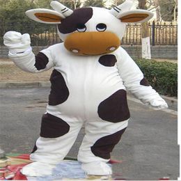 2019 factory cow Mascot Cartoon Character Costume Custom Products custom-made2355