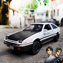 Diecast Model Cars Initial D AE86 Alloy Metal Diecast Cars Model Inital Toy Car Vehicles Pull Back 128 Light For Children Boy Toys x0731