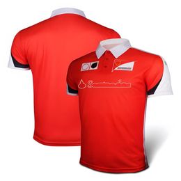 F1 racing lapel Polo shirt team joint T-shirt men and women short-sleeved breathable quick-drying top can be customized333h