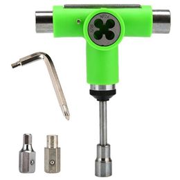 Hand Tools Skateboard Tool Roller Skate Scooter Adjusting T-Wrench Long Board Fish Repair L-Type Head Spanner283P