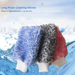 Soft Absorbancy Glove High Density Car Cleaning Ultra Soft Easy To Dry Auto Detailing Microfiber Madness Wash Mitt Cloth1235H