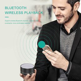 Mini Speakers Wireless Bluetooth Audio Small Steel Subwoofer Mini Portable Gift Card Bluetooth Speaker