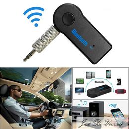 Audio Stereo Music Home Car Receiver Adapter FM Transmitter Modulator Hands Car Kit 3 5mm MP3 Audio Player Bluetooth266j