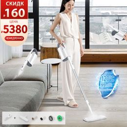 Mops SDARISB Steam Mop Cleaner 6 in 1 Convenient Detachable Handheld for Hardwood Tiles Carpet Multifunctional Tools 230731