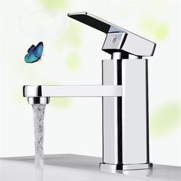 Modern Chrome Bathroom Basin Faucet Single Handle Sink Mixer Tap Deck Mounted New and Selling330O