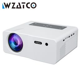 Other Electronics WZATCO W1 1920 1080P 4K LED Projector Smart WIFI Android 9 0 Proyector Home Theatre Media Video player 6D Keystone Game Beamer 230731