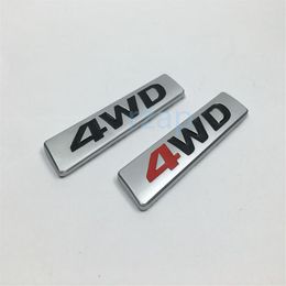 3D Metal 4WD Logo For Hyundai Santa fe Tucson Car Rear Body Emblem Badge Sticker 863402W000242d