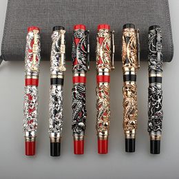 Gel Pens High Quality Jinhao Metal Luxury 0.7mm Rollerball Pen Ballpoint Pen Business Writing Signing Ball Pens Office School Supplies 230729