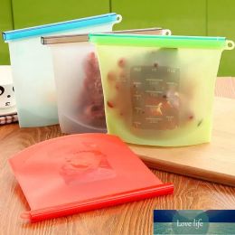 Quality Reusable Free Freezer Bag Storage Bags BPA For Sandwich Snack Gallon Leakproof Silicone Food Bages 500ml 1000ml 1500ml
