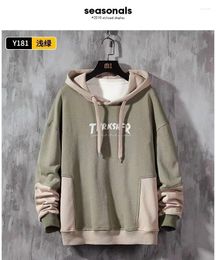 Men's Hoodies Spring Autumn Hoodie Sweater Men Loose Hip-hop Jacket Harbour Wind Tops Pullover H23