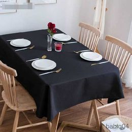 Table Cloth Pure Black Tablecloths Square Tablecloths Dining Tables and Coffee Table Covers Antifouling Tablecloths In Restaurants R230731
