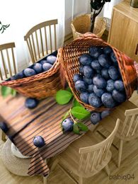 Table Cloth Fruit and Watermelon Cherry Pattern Tablecloth and Dust Resistant Table Mat Rectangular Tablecloth Book Tablecloths R230731