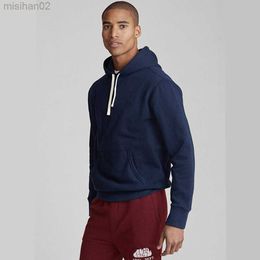 Men's Hoodies Sweatshirts Hoodies Men Sweatshirt Long Sleeve RL Pony Casual Hoodie Hooded Pullover Tops Blouse With Pocket Clothes Sportswear Tops HKD230731