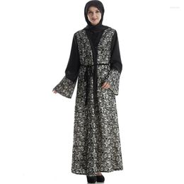 Ethnic Clothing Vintage Women Arabia Dress Fashion Muslim Wear Plus Size Islamic Abaya Maxi Robe