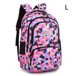 School Bags Women's Laptop Backpack Geometric Printing Female Business Backpack Waterproof School Bags For Teenagers Girls Children Book bag 230729