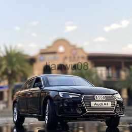Diecast Model Cars 132 AUDI A4 Alloy Car Model Diecasts Toy Vehicles Metal Car Model High Simulation Sound and Light Collection Childrens Gifts x0731