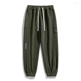 Men's Pants 2023 Autumn Sport Sweatpants Men Sportswear Side Button Breathable Mesh Loose Casual Track Straight Jogger Trousers