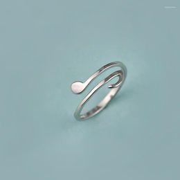 Wedding Rings Musical Notes Ring Simple Style Women Fashion Jewellery Opening Adjustable Ladies Party Gift