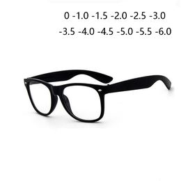 Sunglasses Frames Fashion Women Men Student Nearsighted Glasses Transparent/Black Frame Diopters Eyeglasses -1 -1.5 -2 -2.5 -3 -3.5 -4.0 To