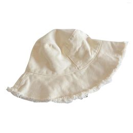 Wide Brim Hats Fisherman Hat Women'S Summer Visor Simple Casual Trimmed Basin Foldable Washed Cloth Ladies Winter