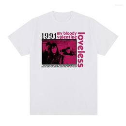 Men's T Shirts My Bloody Valentine Loveless Original Artwork 1991 T-shirt Slowdive Men Shirt TEE TSHIRT Womens Tops Unisex