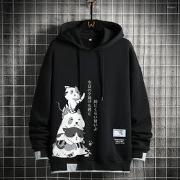 Men's Hoodies 2023 Hip Hop Hooded Sweatshirts Harajuku Designer For Men Clothing Pullover Korean Fashion Streetwear Sweatshirt 6603