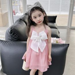 Girl Dresses For Girls Big Bow Party Dress Kids Summer Kid Casual Style Clothes
