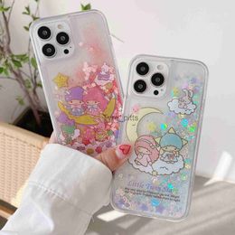 Cell Phone Cases Lovely Couple Gemini Quicksand Glitter Mobile Phone Case For IPhone8 7 11 12 13 14 Pro Max X XS XR Plus SE2 SE3 x0731