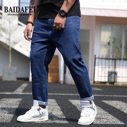 Mens Jeans Oversized 42 44 48 50 52 Mens Summer Thin Jeans Arrivals Mens Classic Blus Casual Loose Fat Baggy Jeans 230729